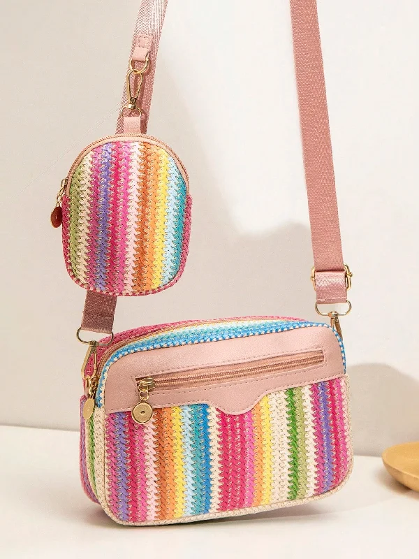 Women's Mini Crossbody Bag in Pink Velvet with Rhinestone Accents for Girls' Nights OutSpring/Summer Woven Fashion Women Bag, Minimalist Shoulder Crossbody Bag, Sweet Square Bag Women's Mini Crossbody Bag in Pink Velvet with Rhinestone Accents for Girls' Nights OutSpring/Summer Woven Fashion Women Bag, Minimalist Shoulder Crossbody Bag, Sweet Square Bag