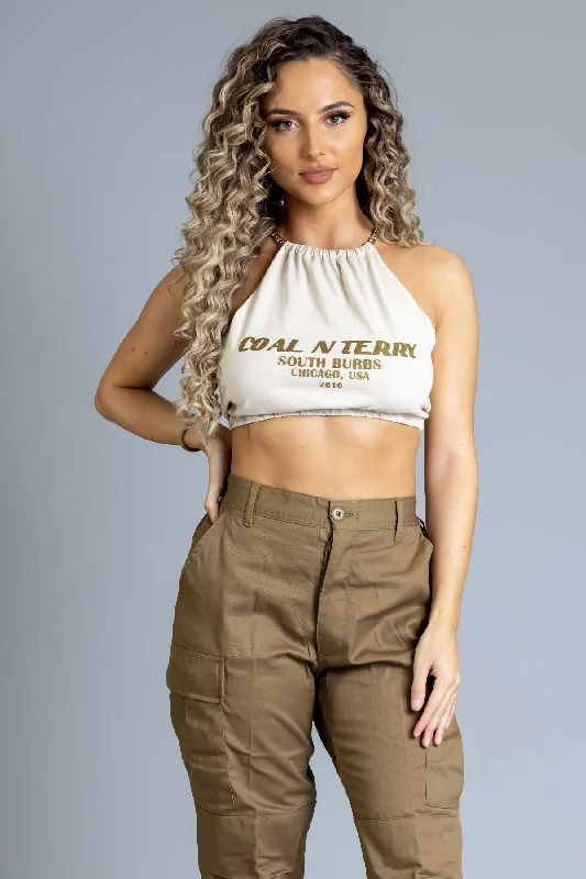 BURBS CHAIN CROP TOP