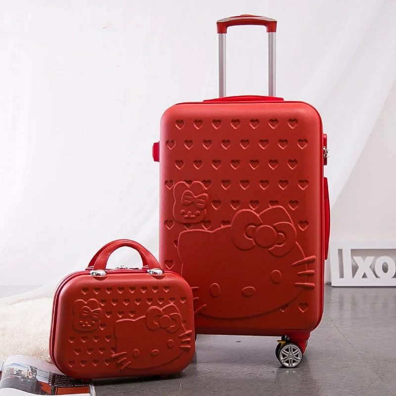 Lightweight Nylon Travel Organizer Pouches in Multicolor for Neat Packing2Pcs/Set Lovely 14Inch Cosmetic Bag Hello Kitty 20 24 Inches Girl Students Trolley Case Travel Lightweight Nylon Travel Organizer Pouches in Multicolor for Neat Packing2Pcs/Set Lovely 14Inch Cosmetic Bag Hello Kitty 20 24 Inches Girl Students Trolley Case Travel