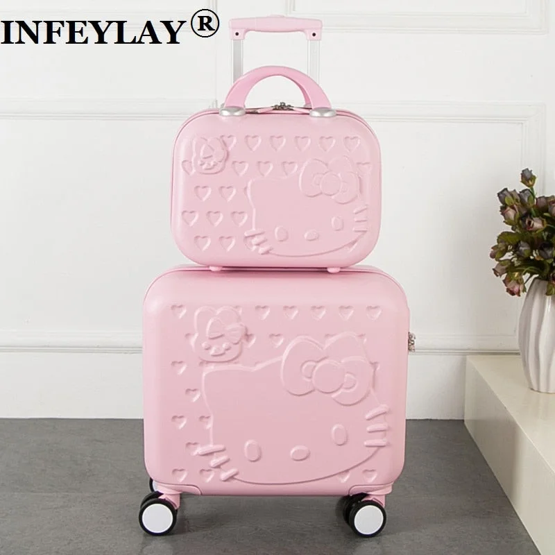 Detachable Travel Bag Shoulder Straps in Beige with Cushioned Pads2Pcs/Set Lovely Hello Kitty 16 Inches Girl Students Trolley Case 14Inch Child Cartoon Travel Detachable Travel Bag Shoulder Straps in Beige with Cushioned Pads2Pcs/Set Lovely Hello Kitty 16 Inches Girl Students Trolley Case 14Inch Child Cartoon Travel