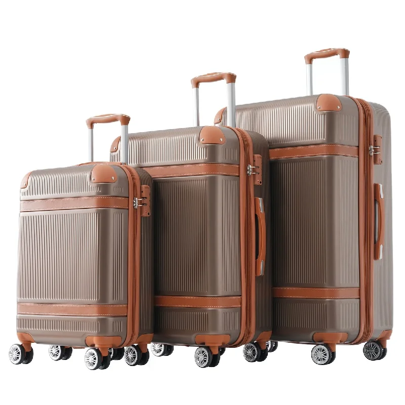 Foldable Travel Laundry Bags in Floral Print for Keeping Clothes Organized3-Pcs Hardside Expandable Travel Suitcase Luggage with 8 Spinner Wheels, Collision-Protection Angle & TSA Lock (20/24/28) Foldable Travel Laundry Bags in Floral Print for Keeping Clothes Organized3-Pcs Hardside Expandable Travel Suitcase Luggage with 8 Spinner Wheels, Collision-Protection Angle & TSA Lock (20/24/28)