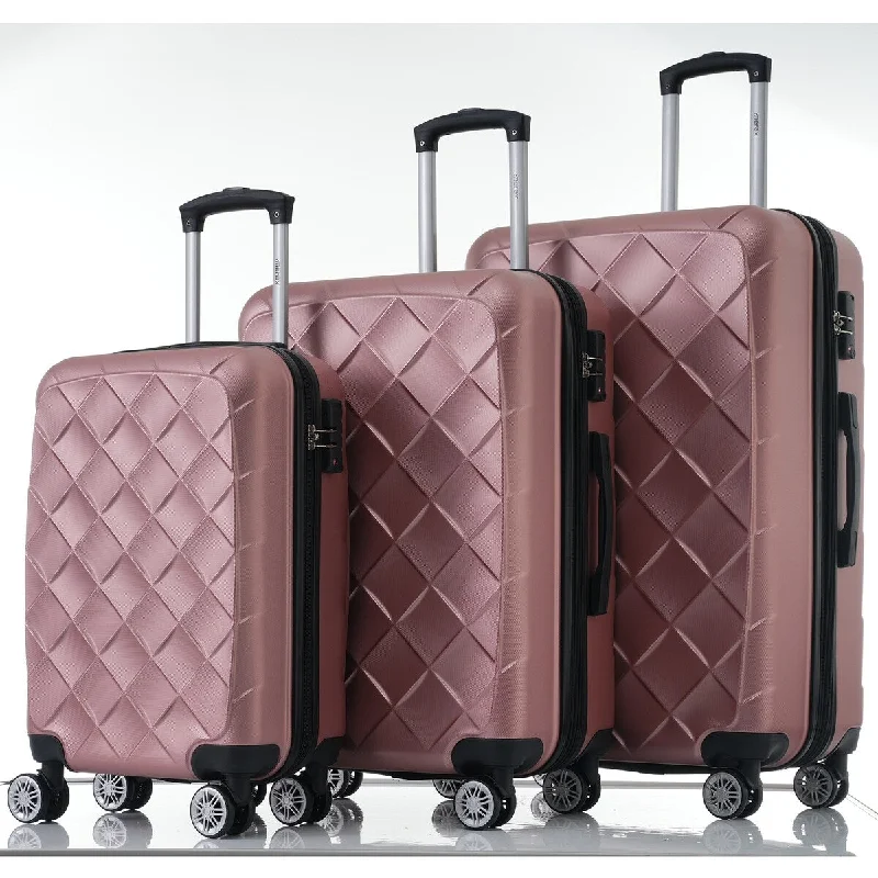 Anti - Theft Crossbody Travel Bags with RFID Protection in Gray for City Trips3-Piece Luggage Set Suitcase Set, ABS Hard Shell Lightweight Expandable Travel Luggage with TSA Lock & Spinner Wheels Anti - Theft Crossbody Travel Bags with RFID Protection in Gray for City Trips3-Piece Luggage Set Suitcase Set, ABS Hard Shell Lightweight Expandable Travel Luggage with TSA Lock & Spinner Wheels