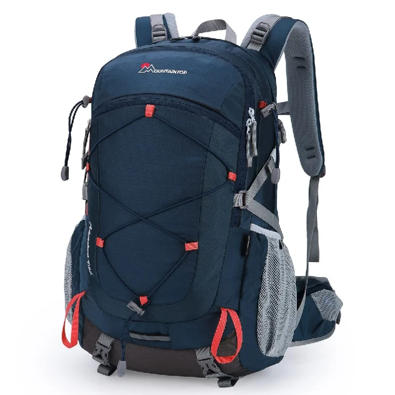 Lightweight Nylon Travel Organizer Pouches in Multicolor for Neat Packing40L Hiking Backpack with Rain Covers for Backpacking, Camping, Cycling and Traveling