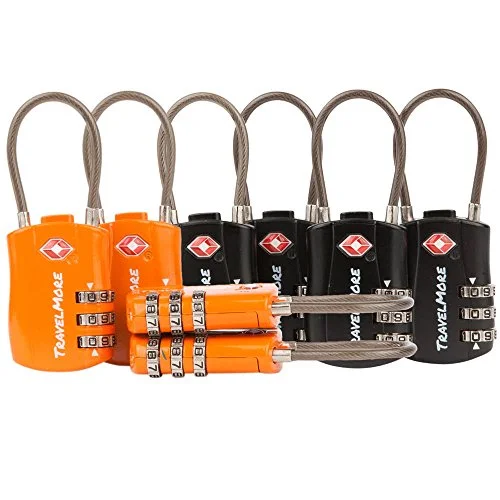 Adjustable Luggage Straps in Pink with Reflective Stripes for Night Travel8 Pack TSA Approved Travel Combination Cable Luggage Locks for Suitcases - 4 Black & 4 Orange Adjustable Luggage Straps in Pink with Reflective Stripes for Night Travel8 Pack TSA Approved Travel Combination Cable Luggage Locks for Suitcases - 4 Black & 4 Orange