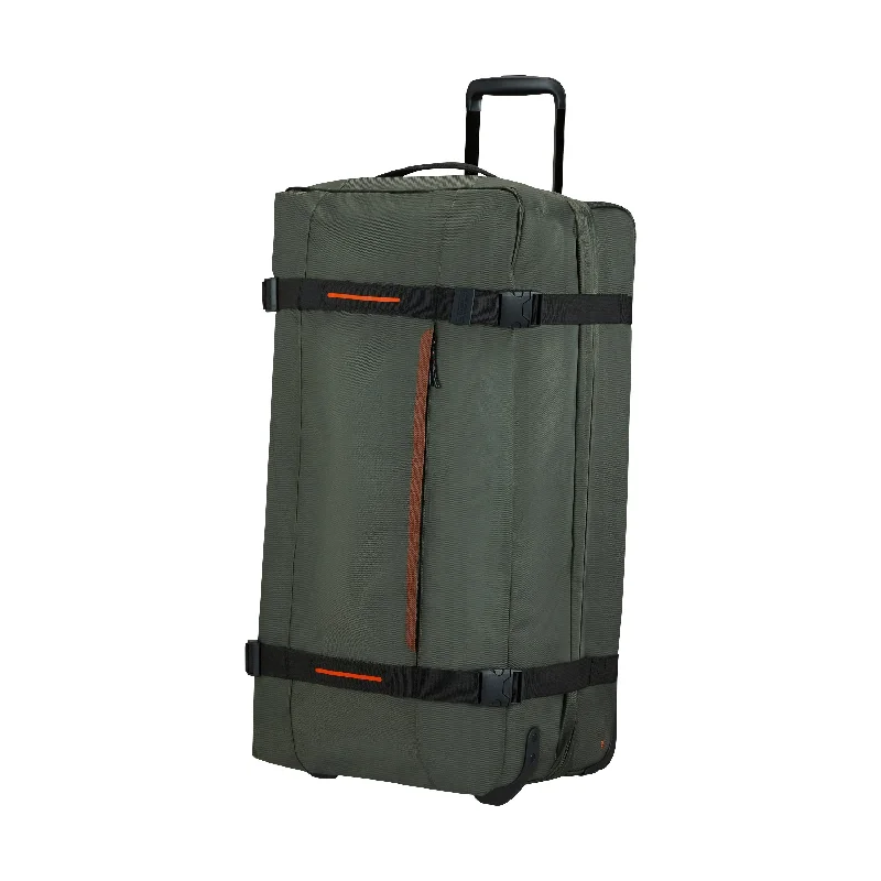 Women's Travel - Friendly Backpack Rain Covers in Transparent MaterialAmerican Tourister Urban Track 31" Wheeled Duffle Women's Travel - Friendly Backpack Rain Covers in Transparent MaterialAmerican Tourister Urban Track 31" Wheeled Duffle