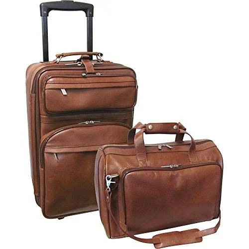 Women's TSA - Approved Luggage Locks in Rose Gold for Secure TravelAmerileather Leather 2 Pc. Carry-On Set (Brown)