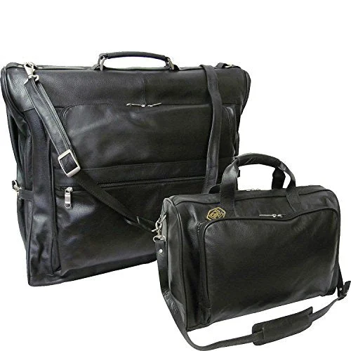 Expandable Travel Toiletry Bags in Clear Plastic for Easy Airport ScreeningAmerileather Leather Two Piece Set Traveler (Black) Expandable Travel Toiletry Bags in Clear Plastic for Easy Airport ScreeningAmerileather Leather Two Piece Set Traveler (Black)