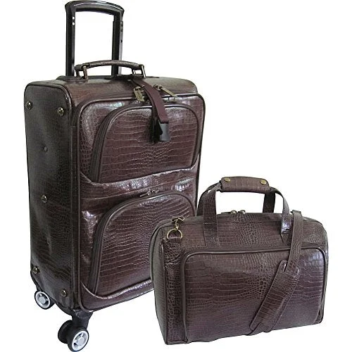 Travel - Size Toiletry Bottles with Leak - Proof Caps in ClearAmerileather Traveler Croco Print Leather 2Pc Spinner Luggage Set (Dark Brown) Travel - Size Toiletry Bottles with Leak - Proof Caps in ClearAmerileather Traveler Croco Print Leather 2Pc Spinner Luggage Set (Dark Brown)
