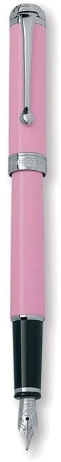 Travel - Size Toiletry Bottles with Leak - Proof Caps in ClearAurora Talentum Finesse Pink w/ Chrome Trim Medium Point Fountain Pen - AU-D13P-M