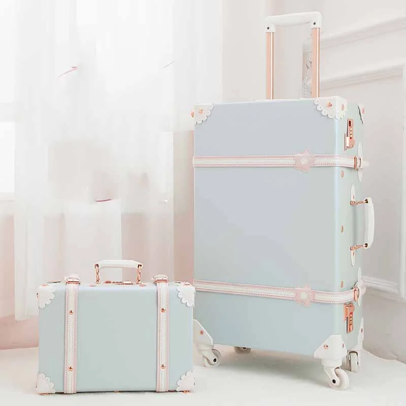 Foldable Travel Laundry Bags in Floral Print for Keeping Clothes OrganizedBeasumore Retro Pu Leather Rolling Luggage Set Spinner Suitcase Wheel Vintage Cabin Trolley Women'S Foldable Travel Laundry Bags in Floral Print for Keeping Clothes OrganizedBeasumore Retro Pu Leather Rolling Luggage Set Spinner Suitcase Wheel Vintage Cabin Trolley Women'S