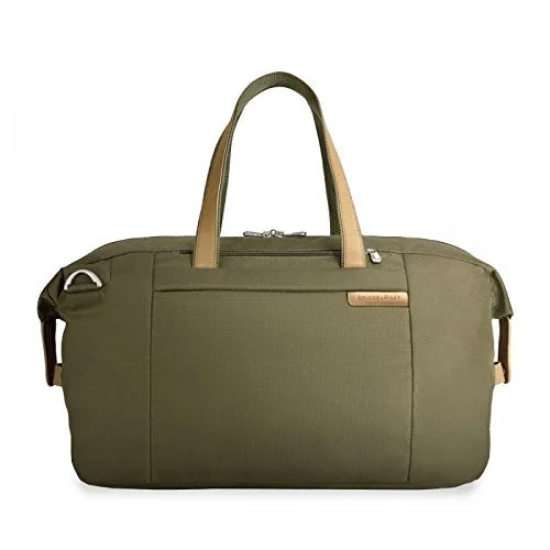 Travel - Size Toiletry Bottles with Leak - Proof Caps in ClearBriggs & Riley Baseline-Large Travel Satchel, Olive, One Size Travel - Size Toiletry Bottles with Leak - Proof Caps in ClearBriggs & Riley Baseline-Large Travel Satchel, Olive, One Size