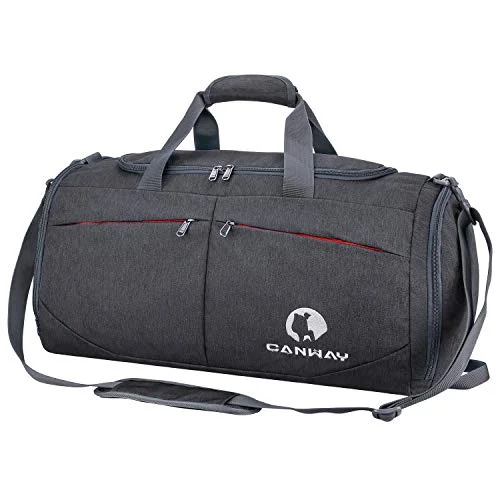 Leather - Trimmed Travel Laptop Sleeves in Burgundy for ProtectionCanway Sports Gym Bag, Travel Duffel bag with Wet Pocket & Shoes Compartment for men women, 45L, Lightweight Leather - Trimmed Travel Laptop Sleeves in Burgundy for ProtectionCanway Sports Gym Bag, Travel Duffel bag with Wet Pocket & Shoes Compartment for men women, 45L, Lightweight