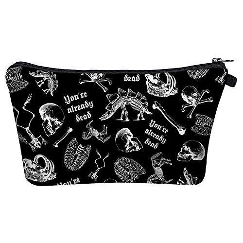 Lightweight Nylon Travel Organizer Pouches in Multicolor for Neat PackingChris.W Bone Makeup Bag Toiletry Pouch Waterproof Cosmetic Organizer with Zipper Clouser, Black Lightweight Nylon Travel Organizer Pouches in Multicolor for Neat PackingChris.W Bone Makeup Bag Toiletry Pouch Waterproof Cosmetic Organizer with Zipper Clouser, Black