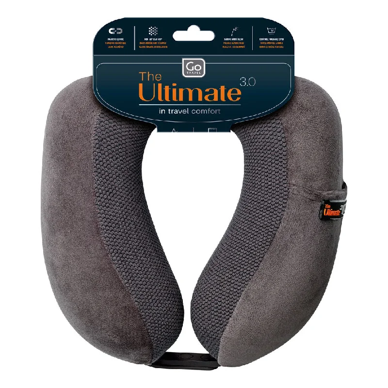 Detachable Travel Bag Shoulder Straps in Beige with Cushioned PadsGo Travel Ultimate 3.0 Travel Pillow (Dark Grey)