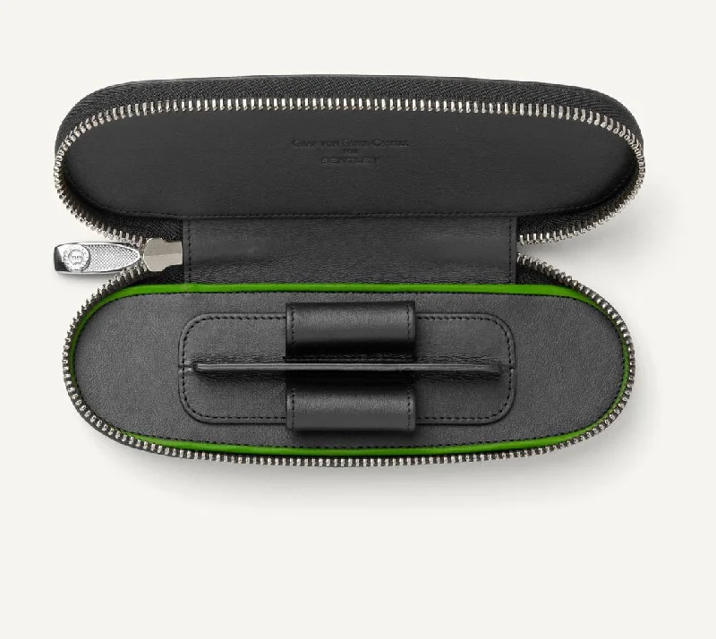 Compact Travel Umbrella Pouches in Navy Blue for Easy StorageGraf Von Faber-Castell for Bentley Black, Smooth Leather Zipper Case for 2 Pens Compact Travel Umbrella Pouches in Navy Blue for Easy StorageGraf Von Faber-Castell for Bentley Black, Smooth Leather Zipper Case for 2 Pens
