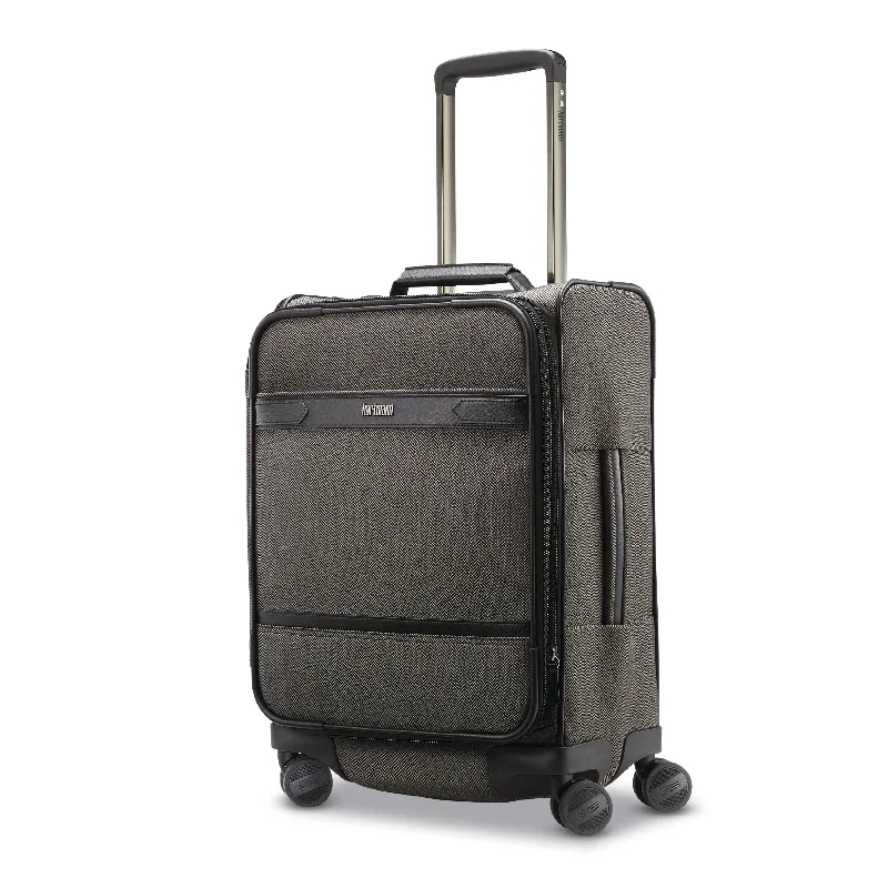 Detachable Travel Bag Shoulder Straps in Beige with Cushioned PadsHerringbone Deluxe 20" Spinner Carry-On Luggage Detachable Travel Bag Shoulder Straps in Beige with Cushioned PadsHerringbone Deluxe 20" Spinner Carry-On Luggage
