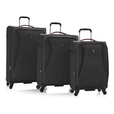 Women's Travel Makeup Bags with Mirror in Pink and BlackHelix 3 Piece Luggage Set Color: Charcoal Women's Travel Makeup Bags with Mirror in Pink and BlackHelix 3 Piece Luggage Set Color: Charcoal