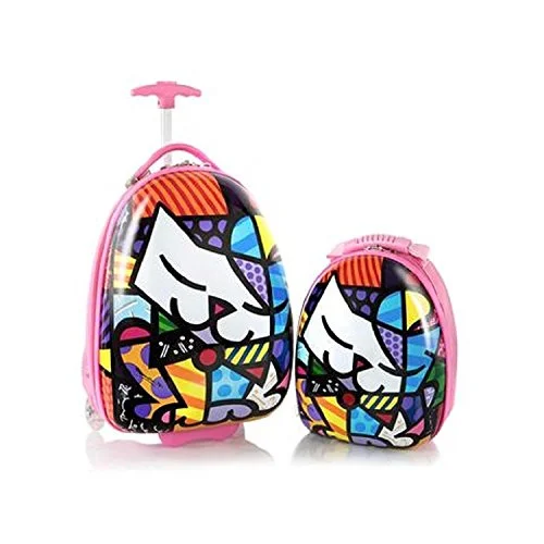 Leather - Trimmed Travel Laptop Sleeves in Burgundy for ProtectionHeys Britto For Kids 2Pc- 18" Luggage And 15" Backpack Set - Kitty Leather - Trimmed Travel Laptop Sleeves in Burgundy for ProtectionHeys Britto For Kids 2Pc- 18" Luggage And 15" Backpack Set - Kitty