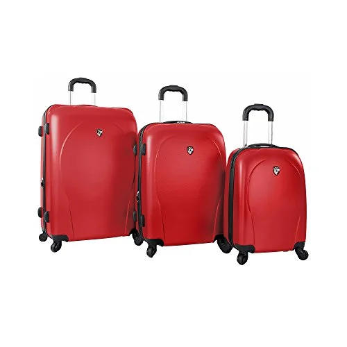 Waterproof Travel Duffel Bag Covers in Black for Protecting Your LuggageHeys Xcase Spinner 3 Piece Set, Red