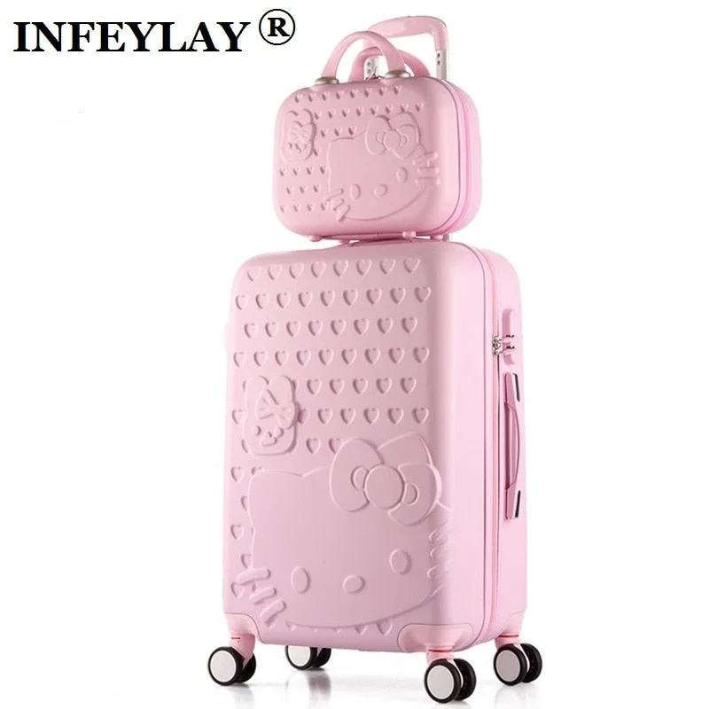 Detachable Travel Bag Shoulder Straps in Beige with Cushioned PadsHot 2Pcs/Set 14Inch Cosmetic Bag Hello Kitty 20/22/24/28 Inch Girl Trolley Case Abs+Pc Students Detachable Travel Bag Shoulder Straps in Beige with Cushioned PadsHot 2Pcs/Set 14Inch Cosmetic Bag Hello Kitty 20/22/24/28 Inch Girl Trolley Case Abs+Pc Students