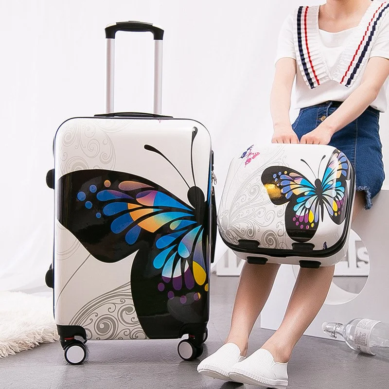 Waterproof Travel Duffel Bag Covers in Black for Protecting Your LuggageHotsale!12 20 24Inches Pc Hardside Case Trolley Luggage Sets,Butterfly Cartoon Travel Luggage Bag Waterproof Travel Duffel Bag Covers in Black for Protecting Your LuggageHotsale!12 20 24Inches Pc Hardside Case Trolley Luggage Sets,Butterfly Cartoon Travel Luggage Bag