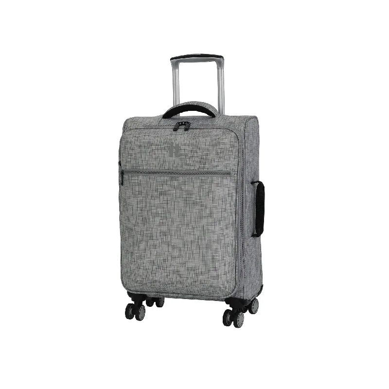 Travel - Size Toiletry Bottles with Leak - Proof Caps in Clearit luggage 21.5" Stitched Squares Lightweight Case, Flint Grey Travel - Size Toiletry Bottles with Leak - Proof Caps in Clearit luggage 21.5" Stitched Squares Lightweight Case, Flint Grey