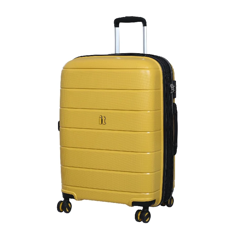 Women's TSA - Approved Luggage Locks in Rose Gold for Secure TravelIT Luggage 25.8" Asteroid 8-Wheel Hardside Expandable Spinner, Cheese Yellow Women's TSA - Approved Luggage Locks in Rose Gold for Secure TravelIT Luggage 25.8" Asteroid 8-Wheel Hardside Expandable Spinner, Cheese Yellow