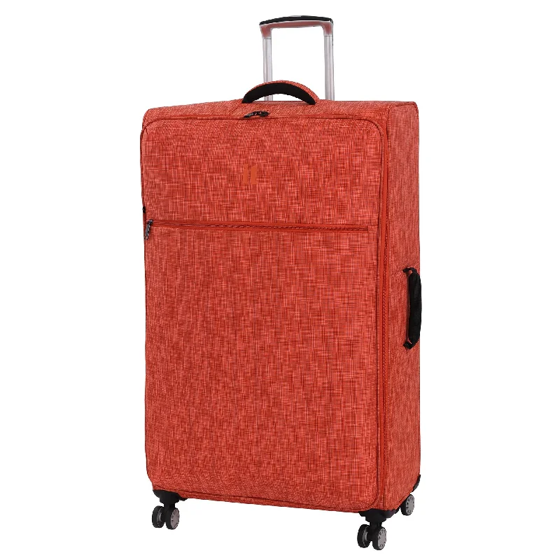 Women's TSA - Approved Luggage Locks in Rose Gold for Secure Travelit luggage 34.4" Stitched Squares 8 Wheel Lightweight Spinner, Orange Women's TSA - Approved Luggage Locks in Rose Gold for Secure Travelit luggage 34.4" Stitched Squares 8 Wheel Lightweight Spinner, Orange