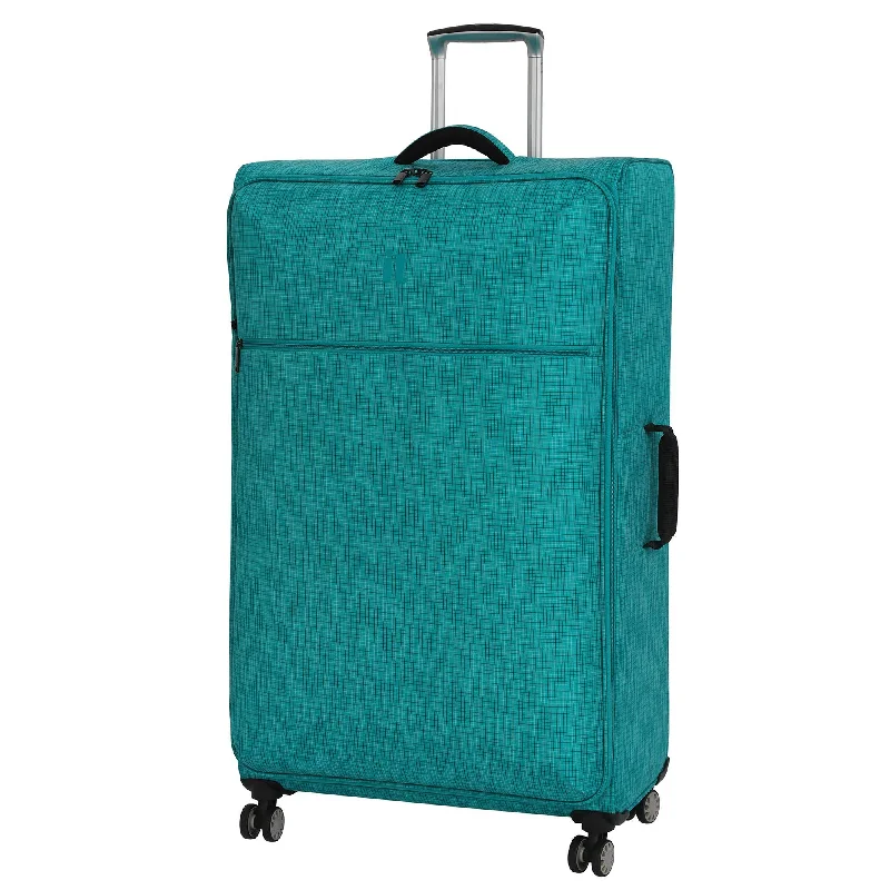 Women's Travel - Friendly Backpack Rain Covers in Transparent Materialit luggage 34.4" Stitched Squares Lightweight Case, Aqua Blue Women's Travel - Friendly Backpack Rain Covers in Transparent Materialit luggage 34.4" Stitched Squares Lightweight Case, Aqua Blue