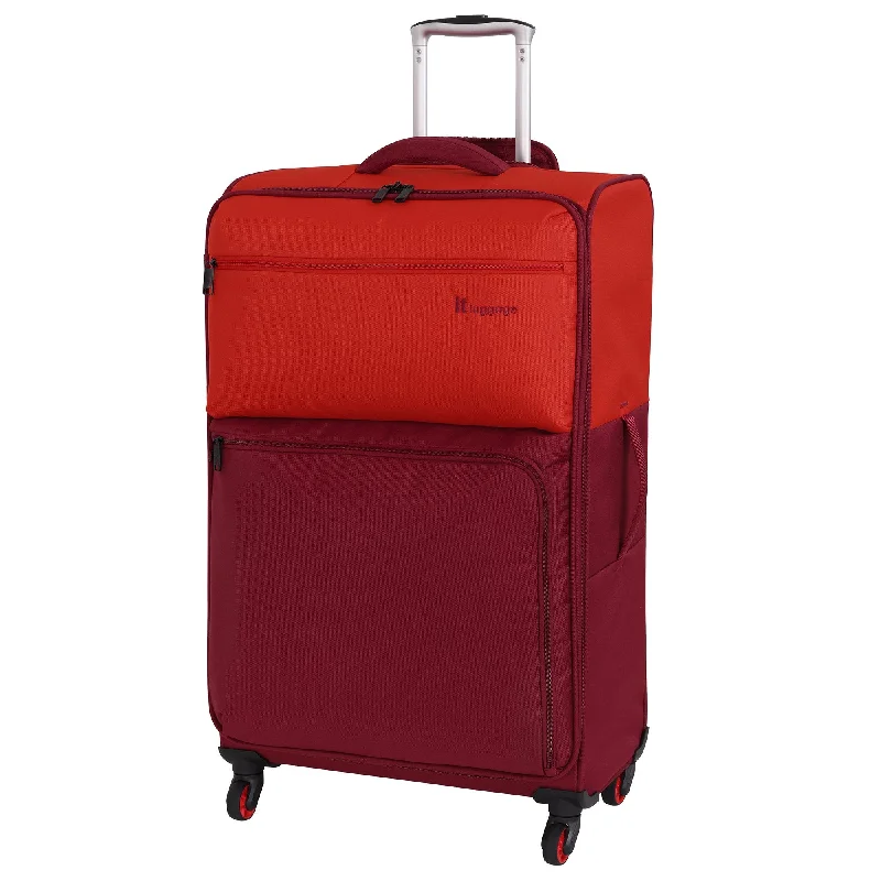 Women's Travel - Friendly Backpack Rain Covers in Transparent Materialit luggage Duotone 4 Wheel Lightweight Large Suitcase, 78 cm, 86 L, Orange + Red Dahlia Women's Travel - Friendly Backpack Rain Covers in Transparent Materialit luggage Duotone 4 Wheel Lightweight Large Suitcase, 78 cm, 86 L, Orange + Red Dahlia