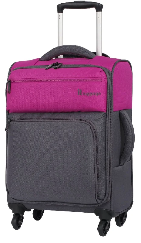 Leather - Trimmed Travel Laptop Sleeves in Burgundy for Protectionit luggage Duotone 4 Wheel Luggage Spinner (18", Fuchsia/Magnet) Leather - Trimmed Travel Laptop Sleeves in Burgundy for Protectionit luggage Duotone 4 Wheel Luggage Spinner (18", Fuchsia/Magnet)