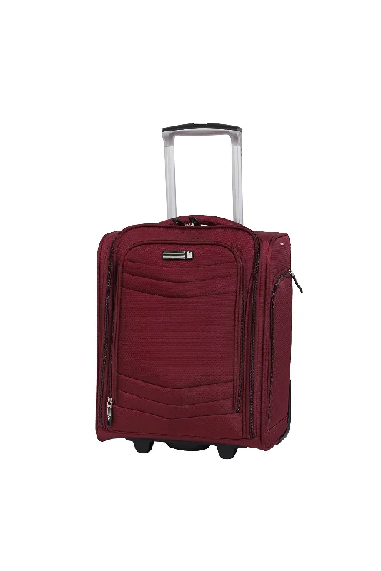 Travel Bag ID Card Holders in Clear Vinyl with Lanyardsit luggage Intrepid 16.9" 2 Wheel Carry-On, Dark Red Travel Bag ID Card Holders in Clear Vinyl with Lanyardsit luggage Intrepid 16.9" 2 Wheel Carry-On, Dark Red