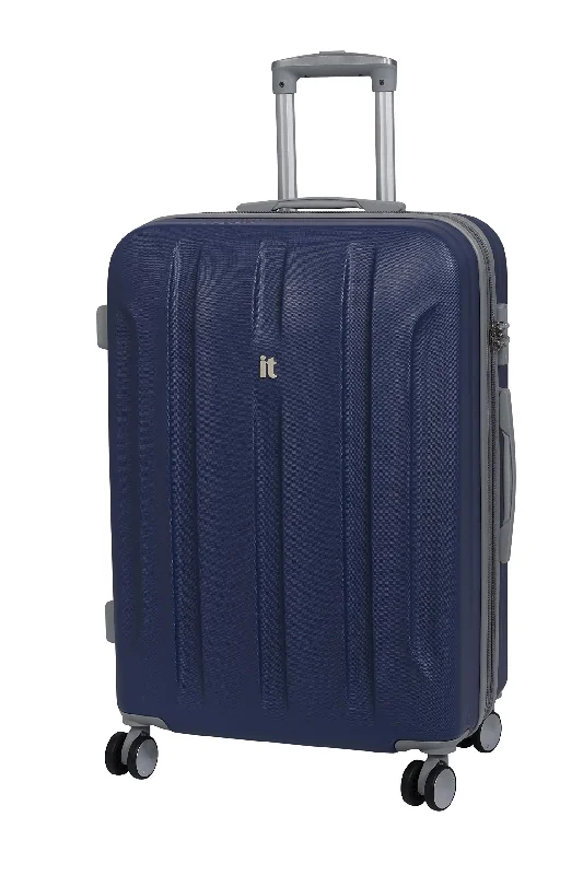 Compact Travel Umbrella Pouches in Navy Blue for Easy Storageit luggage Proteus 28 Inch Hardside Checked Spinner Luggage (Twilight Blue with Compact Travel Umbrella Pouches in Navy Blue for Easy Storageit luggage Proteus 28 Inch Hardside Checked Spinner Luggage (Twilight Blue with