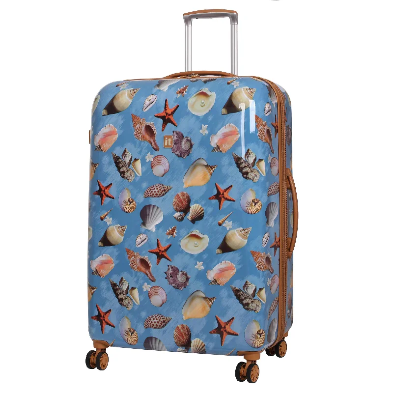 Travel Neck Pillow Covers in Soft Fleece in Gray for ComfortIT Luggage Virtuoso 32-Inch Hardside Spinner (Sea Shell Repeat Print/Almond Print) Travel Neck Pillow Covers in Soft Fleece in Gray for ComfortIT Luggage Virtuoso 32-Inch Hardside Spinner (Sea Shell Repeat Print/Almond Print)