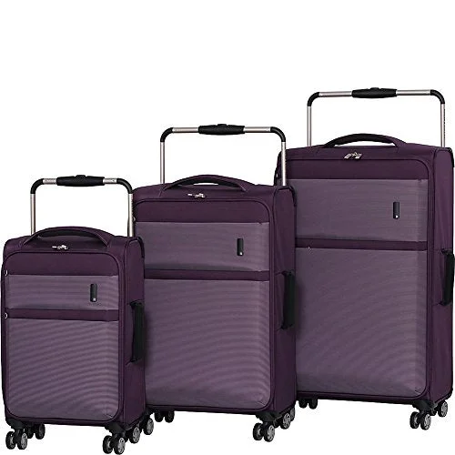 Lightweight Nylon Travel Organizer Pouches in Multicolor for Neat PackingIt Luggage World'S Lightest Debonair 3-Piece Set 8-Wheel Spinner, Purple/White Lightweight Nylon Travel Organizer Pouches in Multicolor for Neat PackingIt Luggage World'S Lightest Debonair 3-Piece Set 8-Wheel Spinner, Purple/White