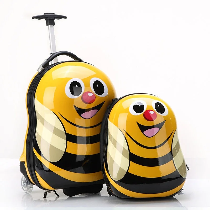 Anti - Theft Crossbody Travel Bags with RFID Protection in Gray for City TripsLetrend New Fashion Cartoon Cute Animal Children Rolling Luggage Set Boy Girls Trolley Travel Anti - Theft Crossbody Travel Bags with RFID Protection in Gray for City TripsLetrend New Fashion Cartoon Cute Animal Children Rolling Luggage Set Boy Girls Trolley Travel