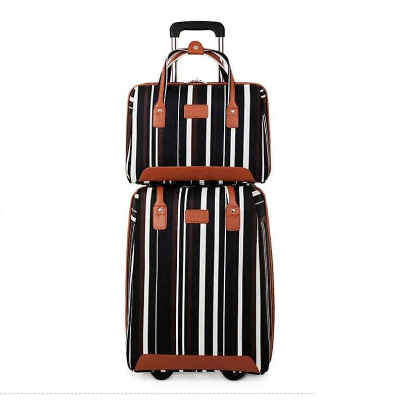 Lightweight Nylon Travel Organizer Pouches in Multicolor for Neat PackingLetrend Women Oxford Rolling Luggage Set Casters Travel Bag Wheel Suitcase 20 Inch Carry On Trolley