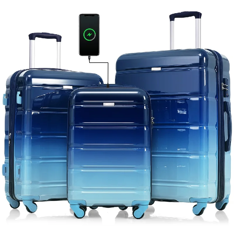 Hanging Travel Toiletry Bags with Multiple Pockets in TealLuggage Set of 3, Suitcase w/ USB Port & Cup Holder, Airline Certified Carry-on Luggage ABS Hard Shell Luggage w/ Spinner Wheels Hanging Travel Toiletry Bags with Multiple Pockets in TealLuggage Set of 3, Suitcase w/ USB Port & Cup Holder, Airline Certified Carry-on Luggage ABS Hard Shell Luggage w/ Spinner Wheels