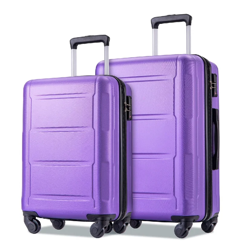 Women's TSA - Approved Luggage Locks in Rose Gold for Secure TravelLuggage Sets 2 Piece Suitcase Set 20/24, Carry on Luggage Airline Approved, Hard Case with Spinner Wheels, Purple Women's TSA - Approved Luggage Locks in Rose Gold for Secure TravelLuggage Sets 2 Piece Suitcase Set 20/24, Carry on Luggage Airline Approved, Hard Case with Spinner Wheels, Purple