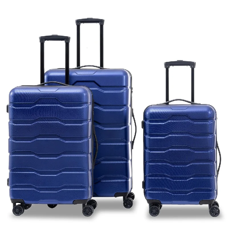 Compression Packing Cubes in Black and White for Saving Luggage SpaceLuggage Sets ABS+PC Hardshell 3Pcs Hardside Lightweight Suitcase Sets Spinner Wheels Suitcase with TSA Lock (20/24/28) Compression Packing Cubes in Black and White for Saving Luggage SpaceLuggage Sets ABS+PC Hardshell 3Pcs Hardside Lightweight Suitcase Sets Spinner Wheels Suitcase with TSA Lock (20/24/28)