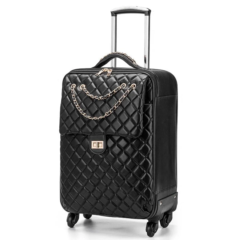 Travel - Size Toiletry Bottles with Leak - Proof Caps in ClearLuxury Pu Rolling Luggage Travel Suitcase Set Spinner Women Trolley Case/Bag 24Inch Wheels Man Travel - Size Toiletry Bottles with Leak - Proof Caps in ClearLuxury Pu Rolling Luggage Travel Suitcase Set Spinner Women Trolley Case/Bag 24Inch Wheels Man