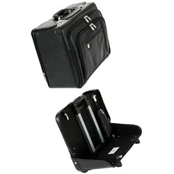 Hanging Travel Toiletry Bags with Multiple Pockets in TealMcKlein R Series 8466 Sheridan 17" Leather Detachable-Wheeled Catalog Case Hanging Travel Toiletry Bags with Multiple Pockets in TealMcKlein R Series 8466 Sheridan 17" Leather Detachable-Wheeled Catalog Case
