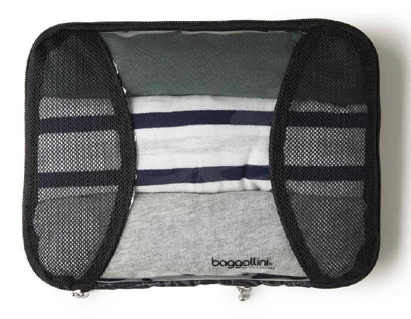 Travel Bag ID Card Holders in Clear Vinyl with LanyardsOn Sale- Baggallini Medium Compression Packing Cube - $15 Travel Bag ID Card Holders in Clear Vinyl with LanyardsOn Sale- Baggallini Medium Compression Packing Cube - $15
