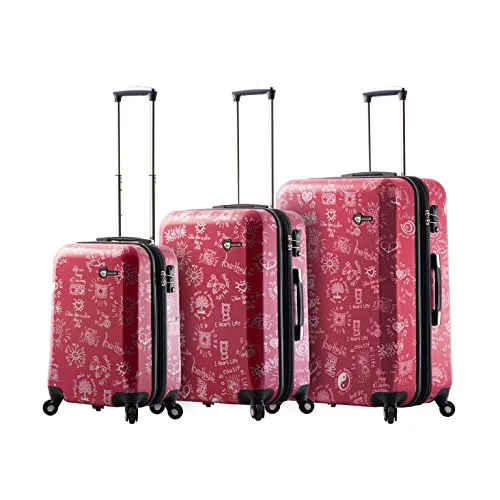 Women's TSA - Approved Luggage Locks in Rose Gold for Secure TravelMia Toro M1089-03Pc-Red Love This Life-Medallions Hardside Spinner Luggage 3Pc Set, Red Women's TSA - Approved Luggage Locks in Rose Gold for Secure TravelMia Toro M1089-03Pc-Red Love This Life-Medallions Hardside Spinner Luggage 3Pc Set, Red