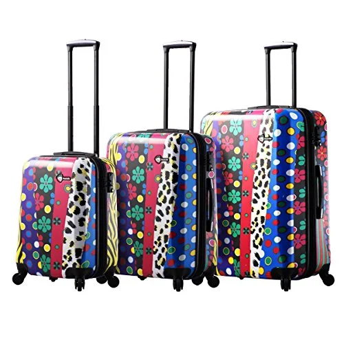 Travel Bag ID Card Holders in Clear Vinyl with LanyardsMia Toro Pop Fiore Hardside Spinner Luggage 3Pc Set, Multi Travel Bag ID Card Holders in Clear Vinyl with LanyardsMia Toro Pop Fiore Hardside Spinner Luggage 3Pc Set, Multi