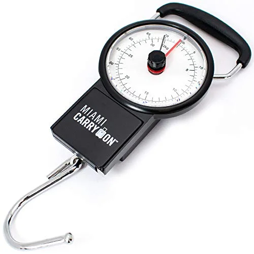 Compression Packing Cubes in Black and White for Saving Luggage SpaceMiami Carry On Mechanical Luggage Scale, Black Compression Packing Cubes in Black and White for Saving Luggage SpaceMiami Carry On Mechanical Luggage Scale, Black