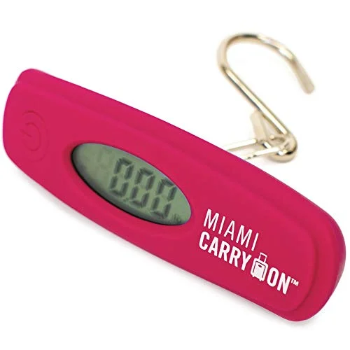 Women's TSA - Approved Luggage Locks in Rose Gold for Secure TravelMiami CarryOn Digital Hanging Luggage Scale with Stainless Steel Hook - 110 Lbs / 50KG Women's TSA - Approved Luggage Locks in Rose Gold for Secure TravelMiami CarryOn Digital Hanging Luggage Scale with Stainless Steel Hook - 110 Lbs / 50KG