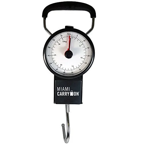 Women's TSA - Approved Luggage Locks in Rose Gold for Secure TravelMiami CarryOn Mechanical Hanging Luggage Scale with a Built-in Tape Measure