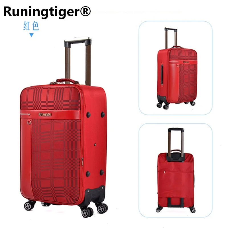Monogrammed Leather Luggage Tags in Brown for a Personalized TouchOxford Trolley Wheeled Suitcase Set Man'S Business Large Travel Bag 20"26" Luggage Unisex Canvas Monogrammed Leather Luggage Tags in Brown for a Personalized TouchOxford Trolley Wheeled Suitcase Set Man'S Business Large Travel Bag 20"26" Luggage Unisex Canvas