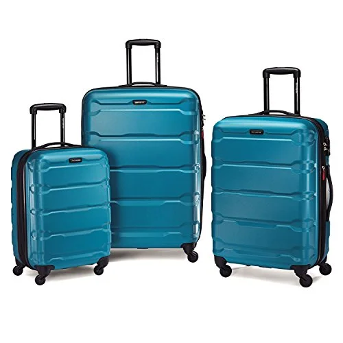 Waterproof Travel Duffel Bag Covers in Black for Protecting Your LuggageSamsonite Omni Pc 3 Piece Spinner Set Caribbean Blue
